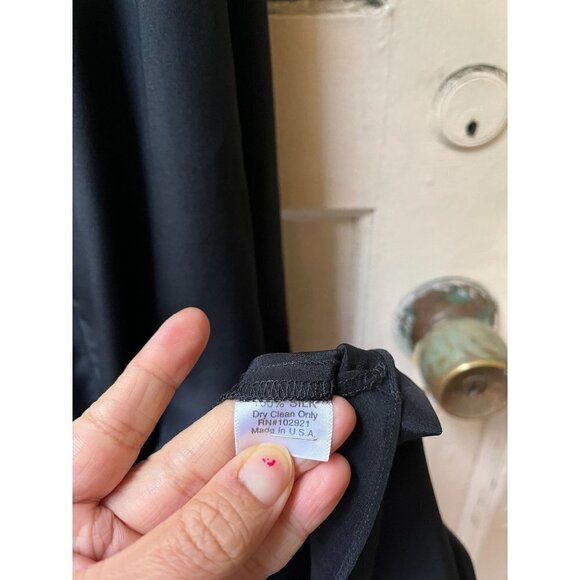 Development by Phillip Lim V neck silk Sleeveless black cocktail maxi dress 6 - Picture 4 of 13